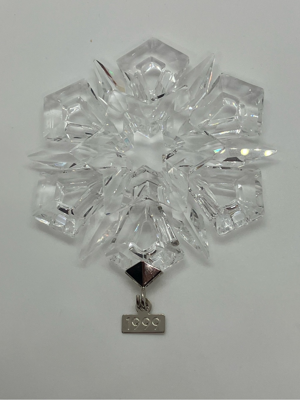 Swarovski 1999 Large Crystal Snowflake Christmas Ornament Annual Edition 235193